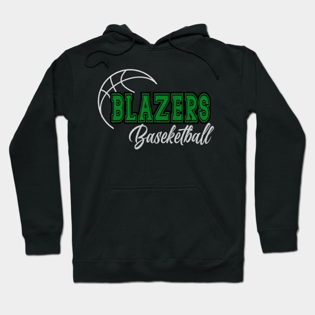 Classic Name Blazers Vintage Styles Green Basketball Hoodie by Irwin Bradtke